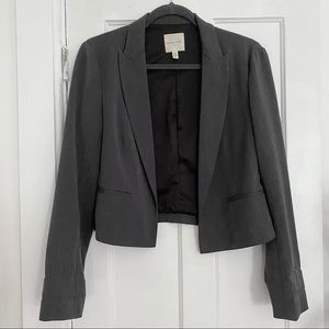 Silence + Noise Charcoal Grey Tapered Blazer M